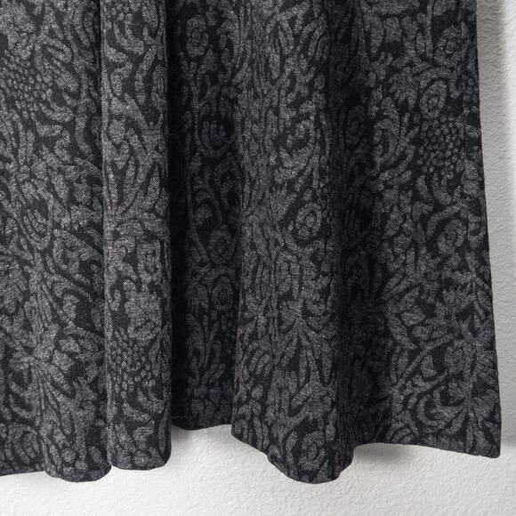 LOFT Women’s Dress Size 12 Minimalist Office Casual Jacquard Knit Black Neutral - Picture 5 of 11